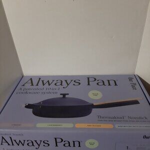 new Our Place Ceramic Nonstick Always Pan w/ O.P. Fry Deck, ltd. color "Indigo"